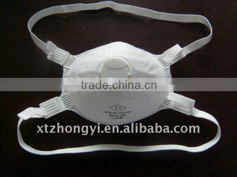 n95 3-ply dust mask with valve