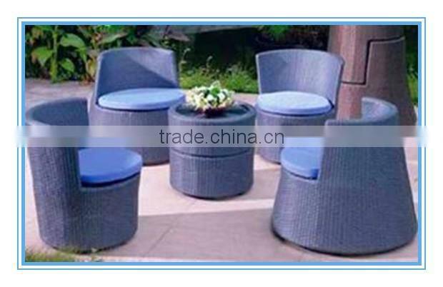 2016 new type outdoor PE alu rattan chair polyester LK8014