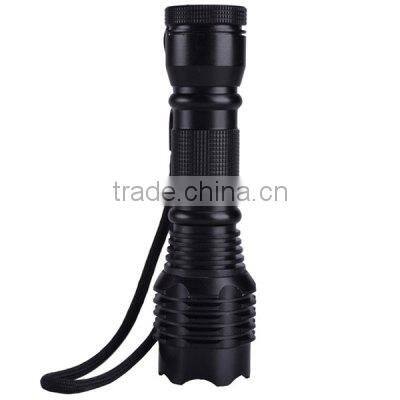 led waterproof diving flashlight