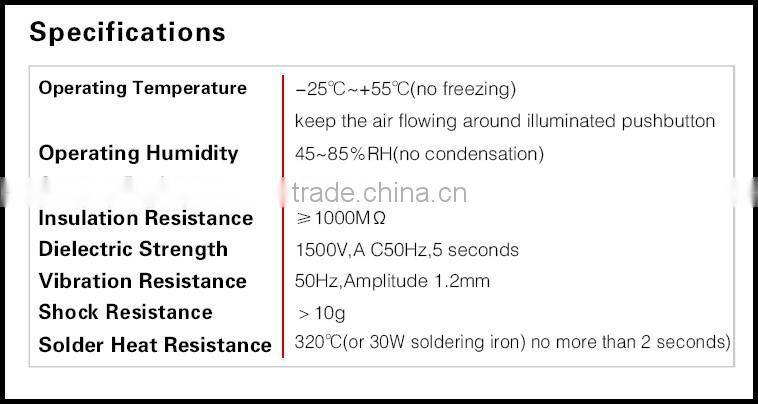 ONPOW 16mm Waterproof ring LED black aluminium alloy push button switch (GQ16F-10E/J/G/2.8V/A) CE, RoHS