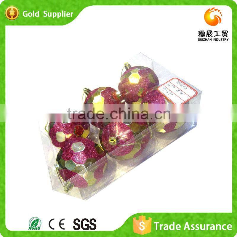 Wholesale Custom Christmas Crystal Ball Baubles XMAS Tree Ornament