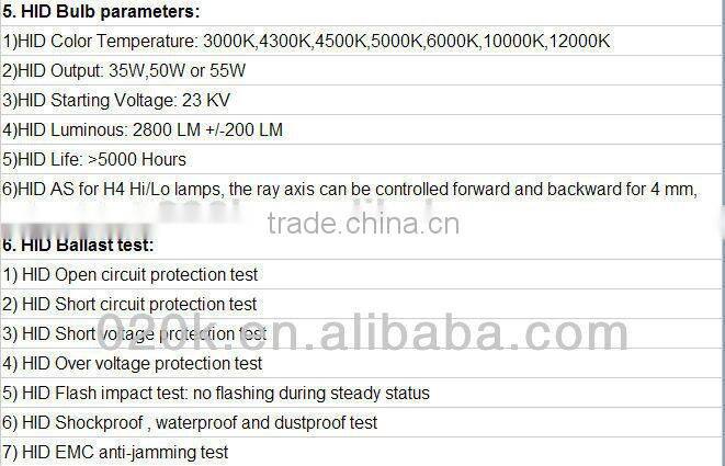 hot sale hid kit in Russian for Chevrolet Aveo 2007