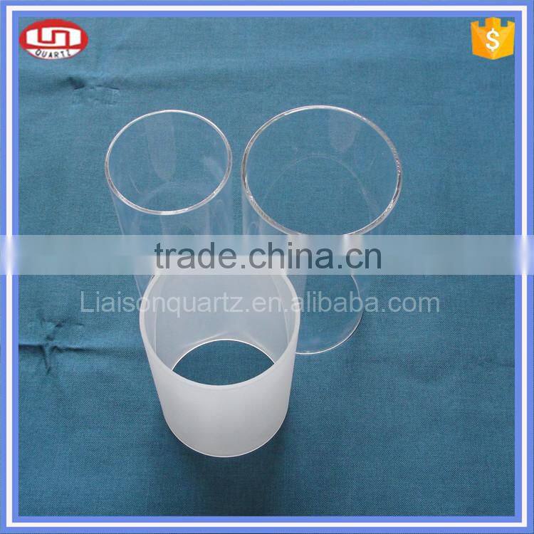 Large diameter quartz glass tube reactor