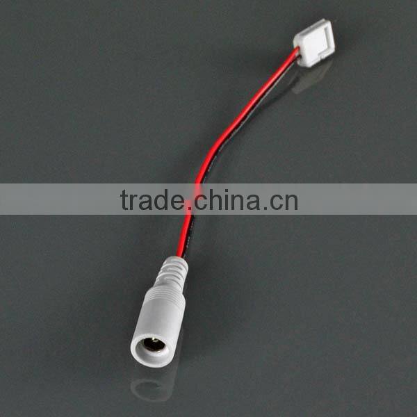 DC Connector Plug Male to 2 Pin Connector for Single Color 3528 SMD LED Strip, Length: 18cm