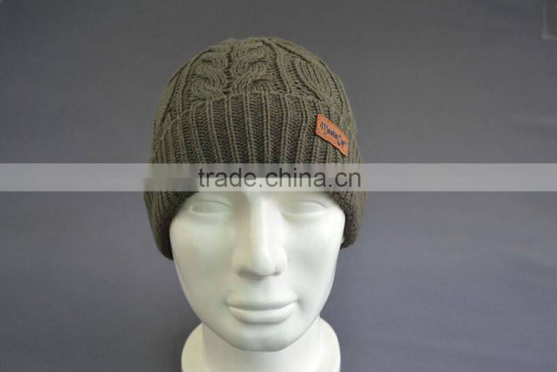 Custom cuff beanie hat