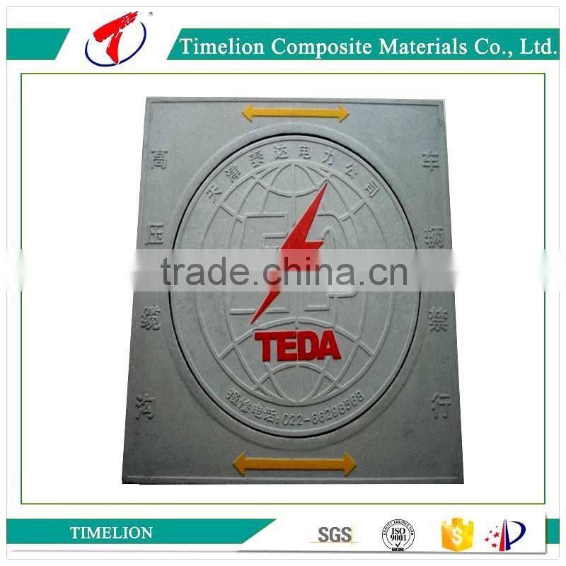 bs en124 no reciclable electrical road construction composite manhole cover and frame manhole cover bs