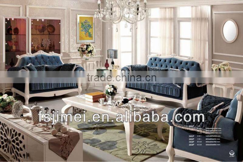 Modern MDF coffee table with marble top