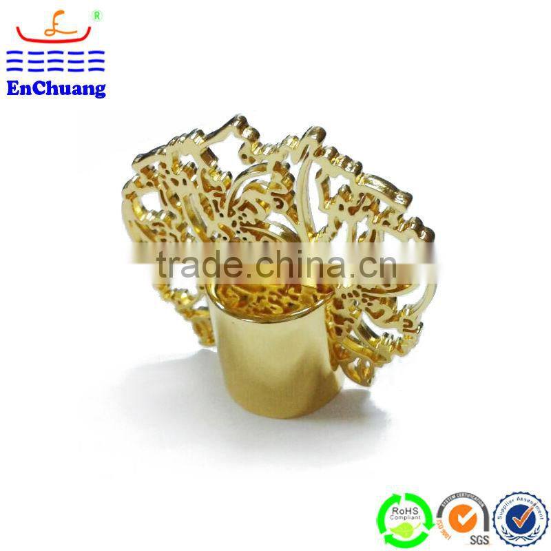 Black metal zamac perfume bottle cap for perfume bottles