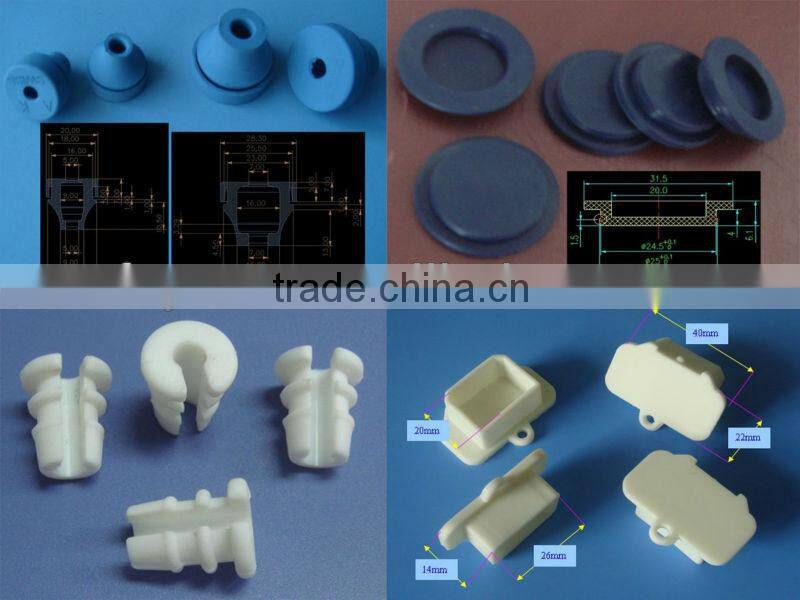 1/2" 1" 2" square hole plugs silicone rubber cap silicone rubber waterproof dustproof hole plugs