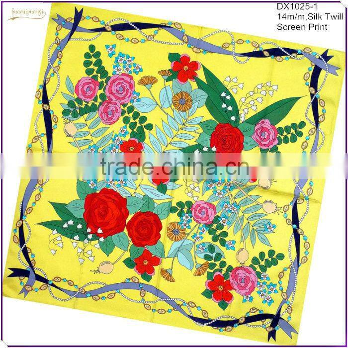 Factory Best Price Hand Printed Handkerchief