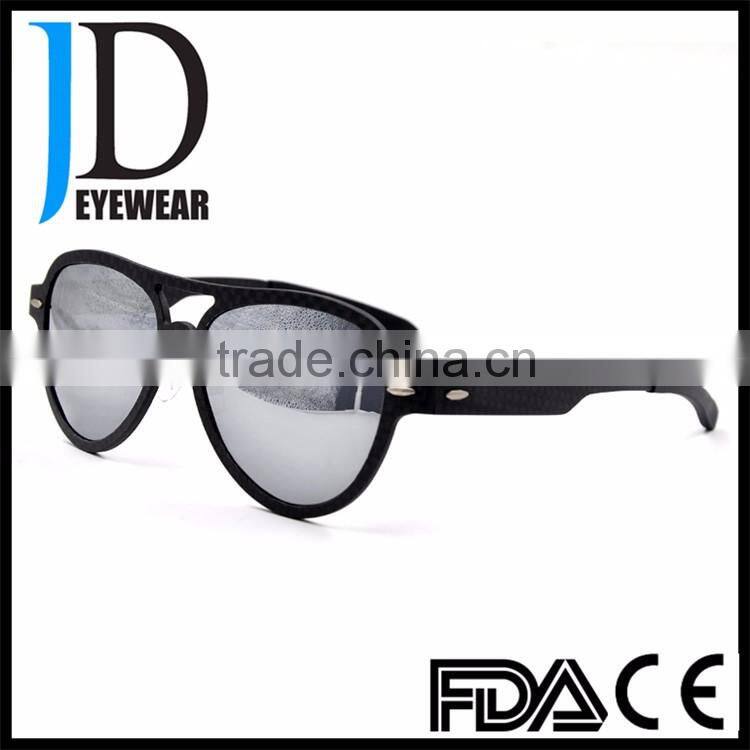 2016 Wholesale Women Cat 3 UV400 Carbon Fiber Polarized Sunglasses