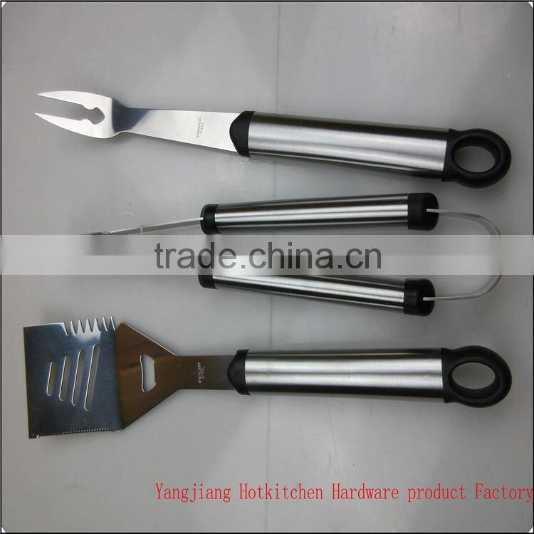 Hot-sell Stainless Steel 5pc Set with Aluminium Case BBQ Tool