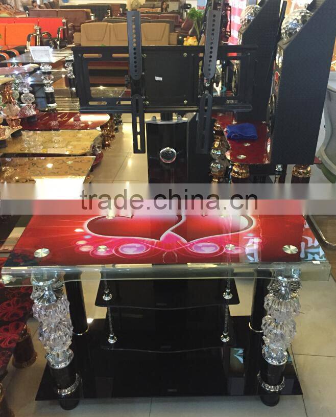 Living room furniture high glossy lcd tv stand