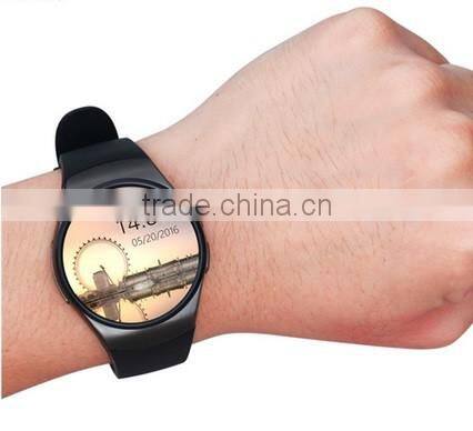 Full Display Round IPS Screen LCD MTK2502C BT4.0 blood pressure monitor watch KW18