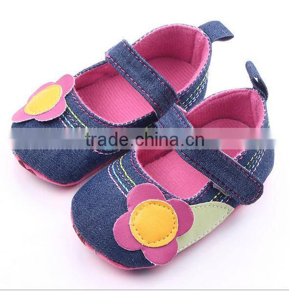 New design baby flower dress shoes children soft sole shoes wholesale baby sheos