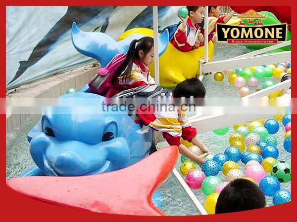 Lucky water park amusement rides shooting games swing dolphin for sale