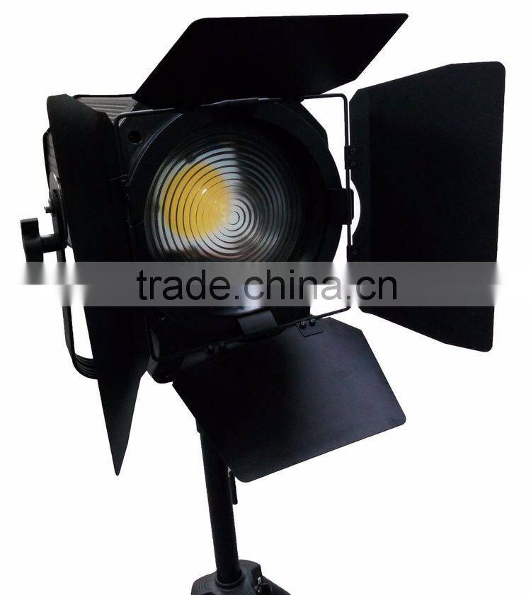 400Watt 3200K 5600K Ra 95 Electronical Zoom DMX Dimmer Sound Active Barn Door 400W COB LED Fresnel Studio TV Film SpotLight