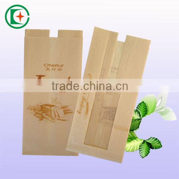 Clear window multiply bread paper bag industry toast paper bags