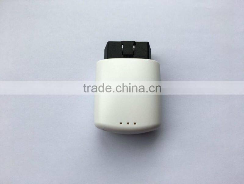 New Arrival White Plastic Material Enclosure with OBDII 16 Pin Male Connector