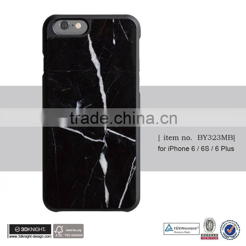 Protective Black Marble Hard Case Cover for Apple iPhone