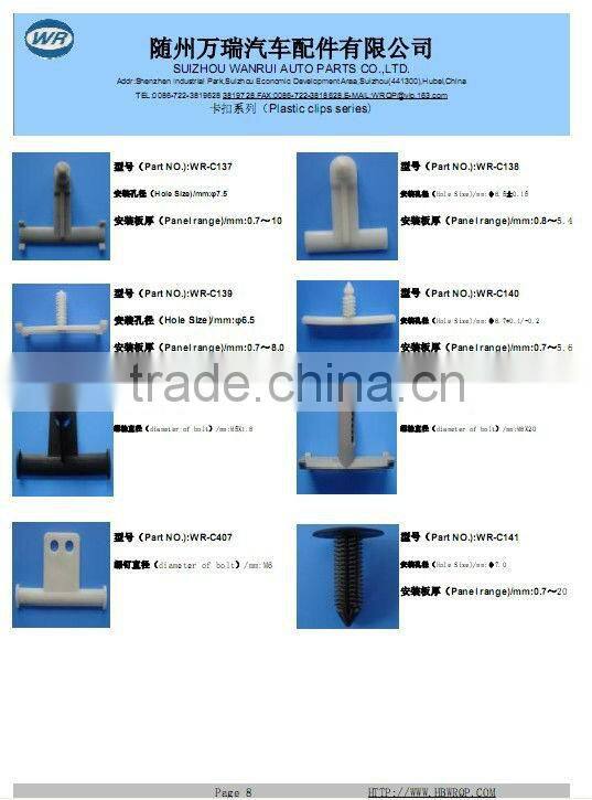 Most Popular Auto Nylon clips fasteners for car