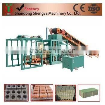 Malaysia soil cement fly ash interlocking brick machine hollow paving interlocking automatic brick making machine (Shengya Brand