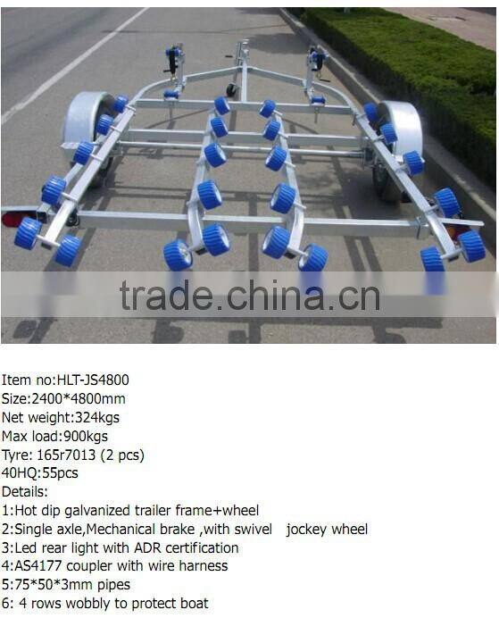 Boat trailer iso 9001 heavy duty galvanized haylite-5800