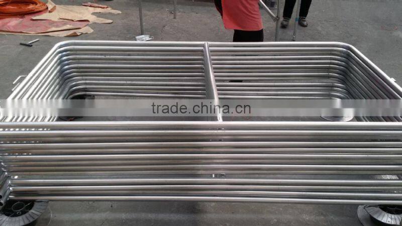 high safety temporary chain link fence with feet interlocking bar barricade(factory supply)