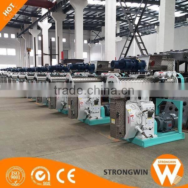 Best selling Strongwin feed manufacturing process machinery animal feed pelletizer machine rabbit