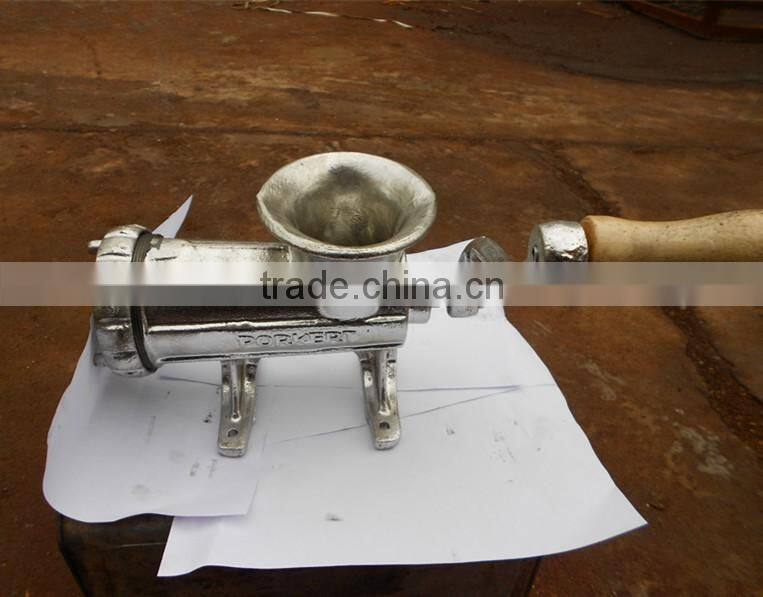 manual electro-plated tin meat mincer No.8 plastic funnels