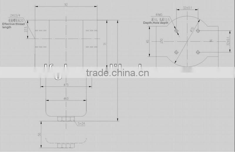 Connection Dimension G3/4 XDF-MA60Q-10 Industrial Heavy Machinery Hydraulic Pilot Filter