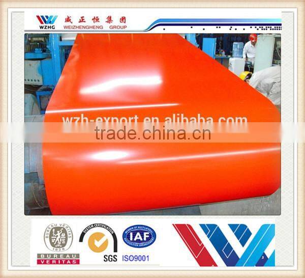 produce 1500mm width colour steel coils ppgi prepainted steel