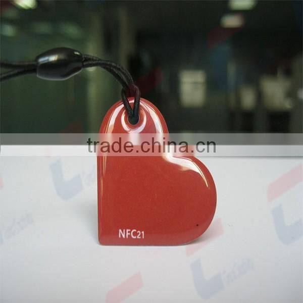 OEM Factory Supply RFID NFC epoxy sticker keychain key card for Hotel Access Control