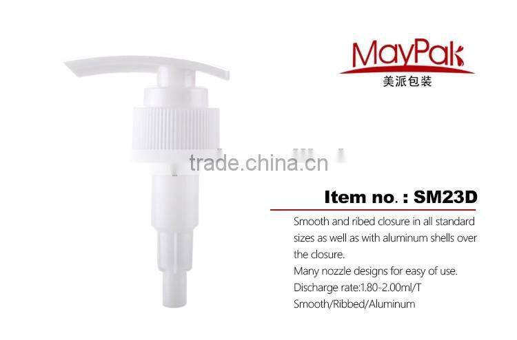 2.0ml discharge rate plastic lotion pump for shampoo bottle