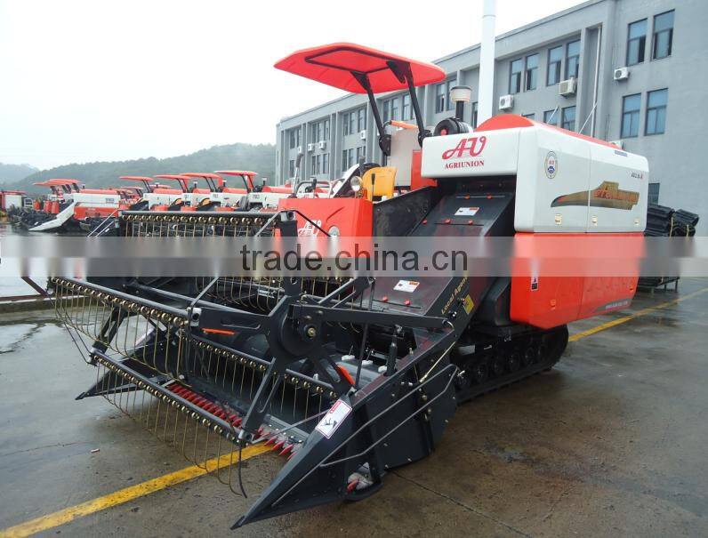 Mini agricultural machine of rice and wheat harvester