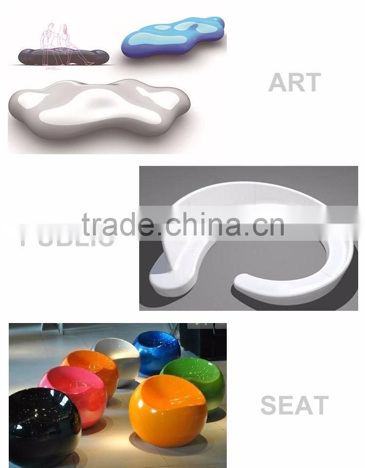 custom vogue design frp art public chair for salon