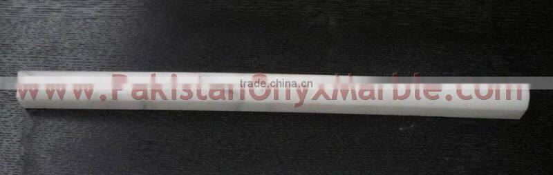 NATURAL ZIARAT WHITE CARRARA WHITE MARBLE PENCIL MOLDING