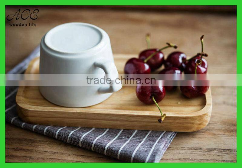 Rectangle wood plate Custom wooden serving plate Wooden food serving plate