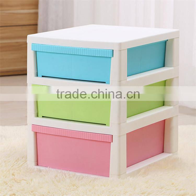 Plastic 3-Layer Underwear Socks Storage Drawer Cabinet