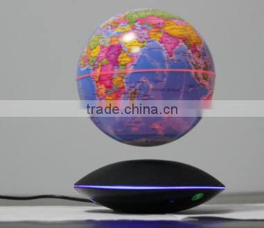 Cool Invention! Maglev Floating Global With Light Up Glow Stick