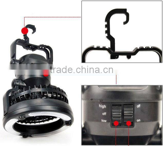Multifunctional fan tent lamp 18LED camping lamp