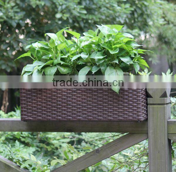 FO-9401 Synthetic Rattan Planter for Garden Decor