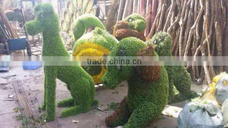 Homes better goods gardens decorative edging 3ft to 17ft Height simulation plastic green grass Animal statue wall ELD06 2706