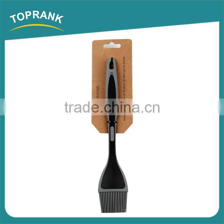 FDA kitchen long handle bbq cooking oil brush silicone pastry brush