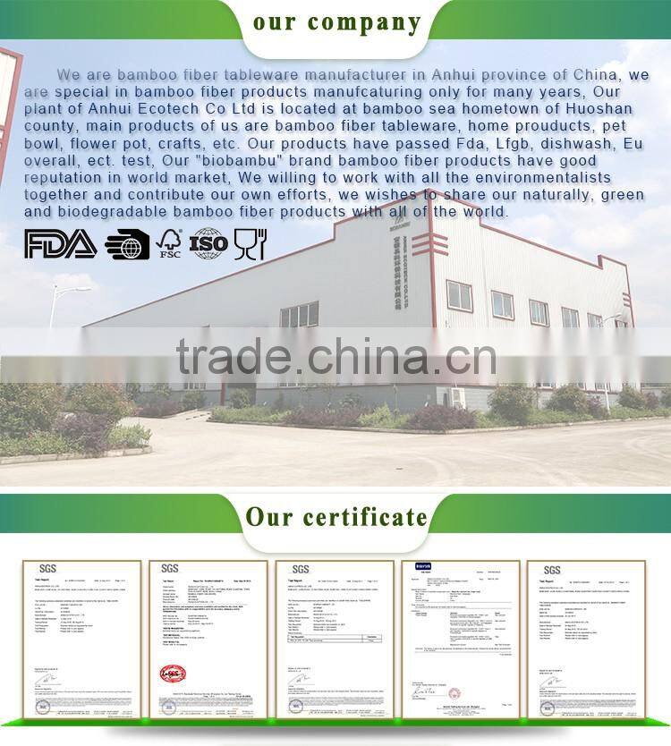 2016 hot sale durable disposable mini bamboo fiber spoon