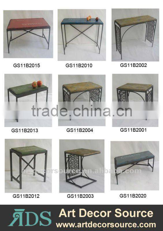 Decorative Metal Tray Table