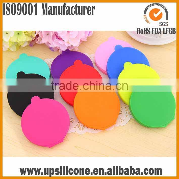 Folding travel mirror,silicone purse size travel cosmetic makeup pocket mirror