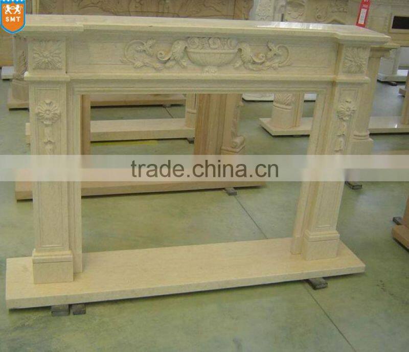 White Marble Fireplace
