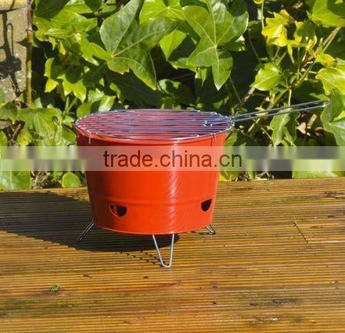 Round Powder Coating BBQ Set Charcoal BBQ Grill