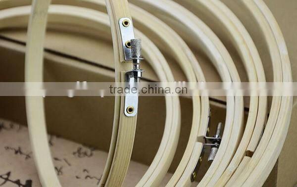 New products high quantity bamboo embroidery hoop with round frame for promotional gifts made in china
